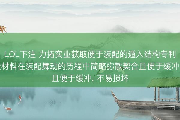 LOL下注 力拓实业获取便于装配的遁入结构专利， 遁入试验材料在装配舞动的历程中简略弥散契合且便于缓冲， 不易损坏